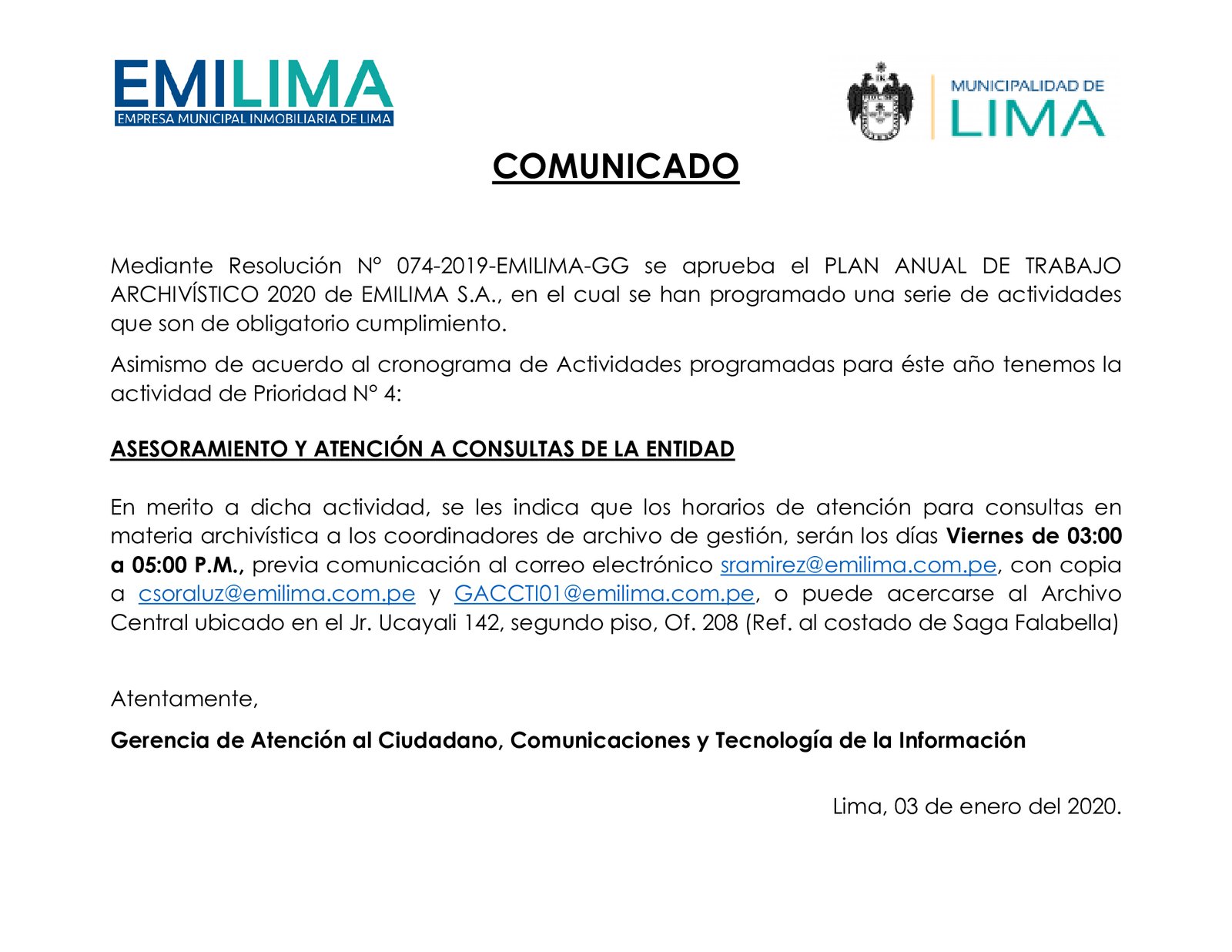 ASESORAMIENTO Y ATENCIÓN A CONSULTAS DE LA ENTIDAD